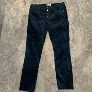 Loft Modern Skinny Navy Corduroy Pants